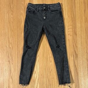 GAP Kids Black Distressed Jeans